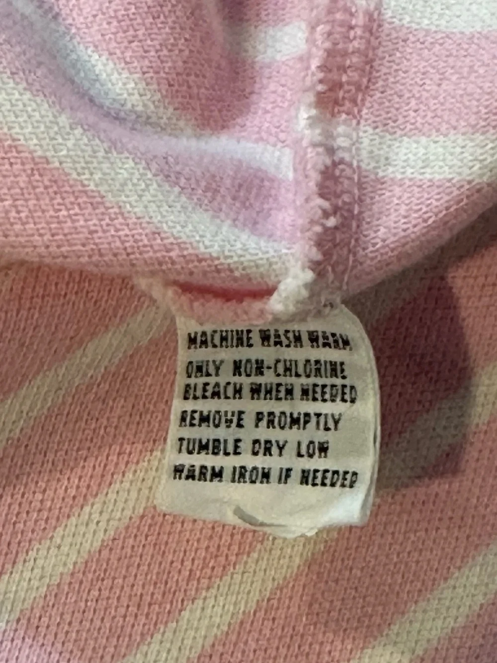 Polo Ralph Lauren Pink White Striped Polo Shirt Men’s Large Blue Pony